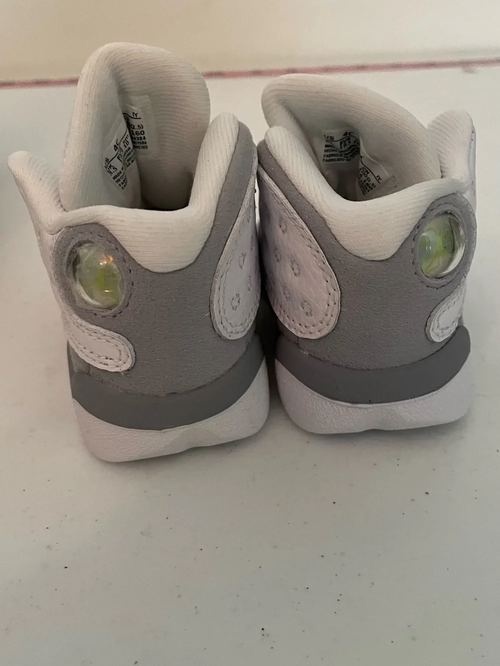 Jordan 13 Retro Sneakers Toddler Size 4c Wolf Grey Leather Lace Up DJ3004-160
